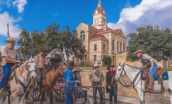 Cowboys on Main Street in Bandera Until Dec 31>