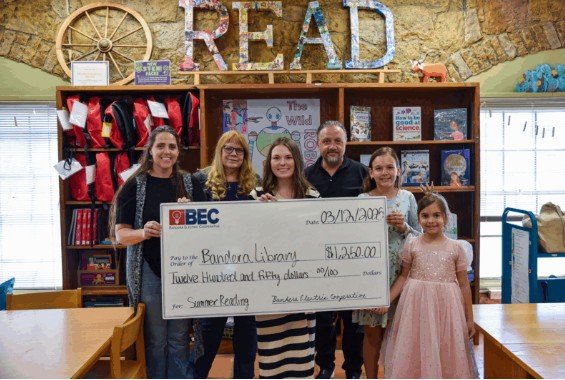 Bandera Area Libraries Launch Summer Reading Adventures with BEC Donation>