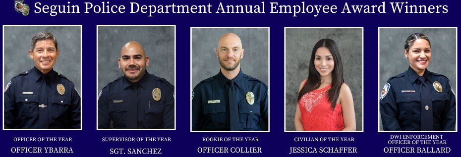 Seguin Police Department Announces 2023 Employee Award Winners>